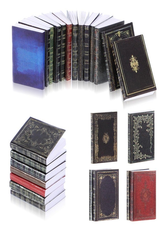 30 كتابًا مصغرًا بمقياس 1:12، كتب من ماركات صغيرة لإكسسوارات بيوت الدمى المصغرة، ألوان متنوعة - Image 1